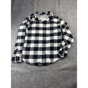 Dovetail Workwear Men's M Black/White Plaid Flannel Button Down Cabin Outdoors